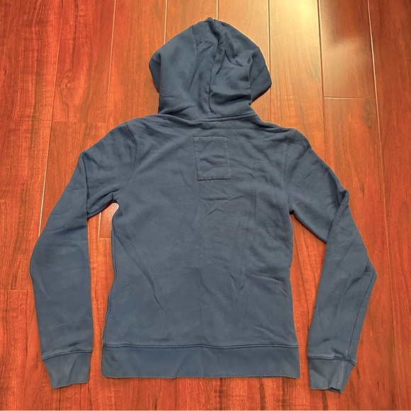 Aeropostale Y2K Blue and Navy Button Front Hoodie with Star Pattern Hoodie - Picture 5 of 6